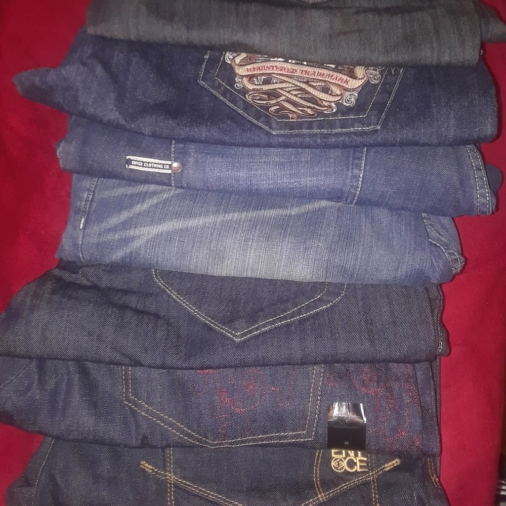 BRAND NEW DESIGNER DENIM JEANS WITH TAGS (7 PAIRS)